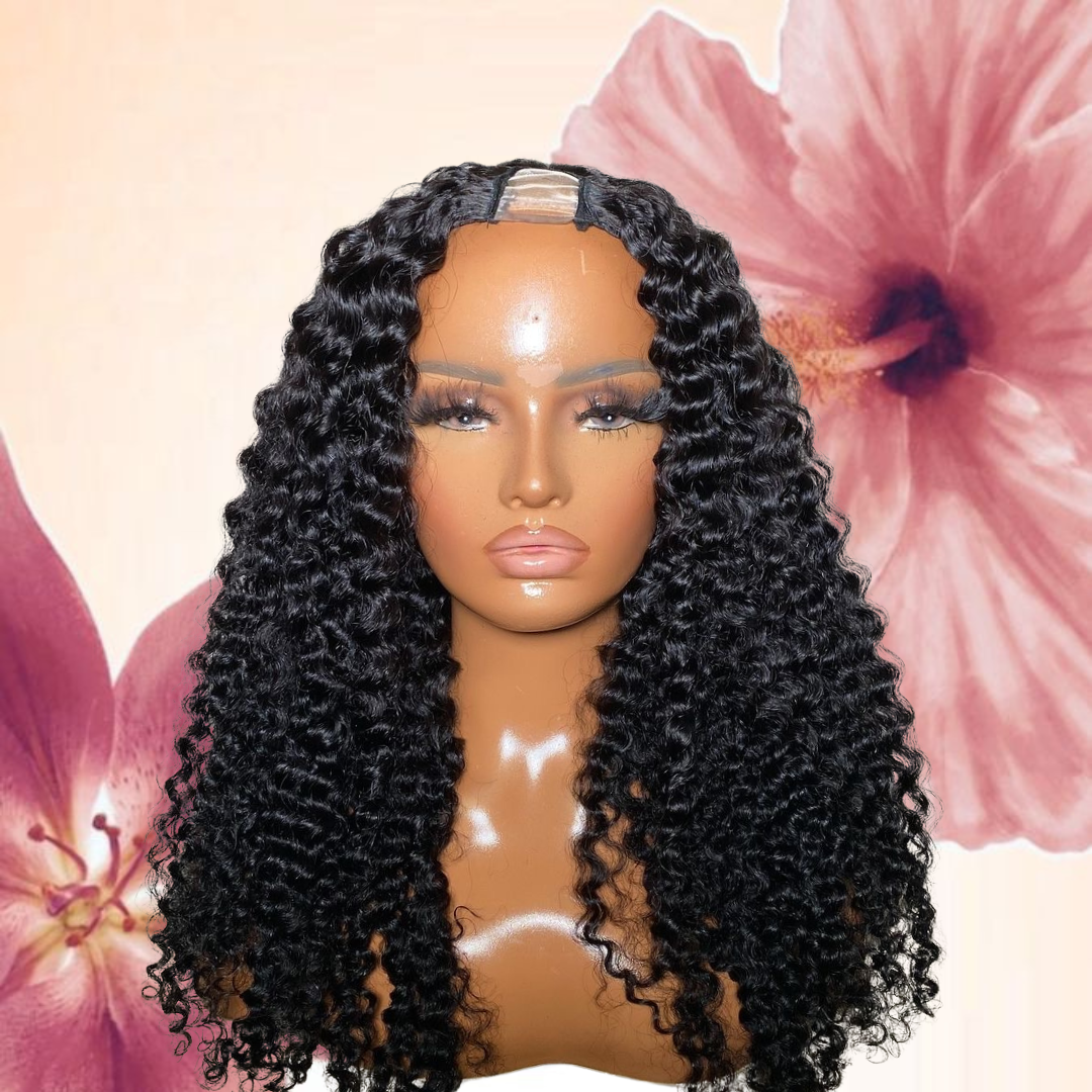 CAROL | Afro Kinky Curly Human Hair Wigs 1x4 V