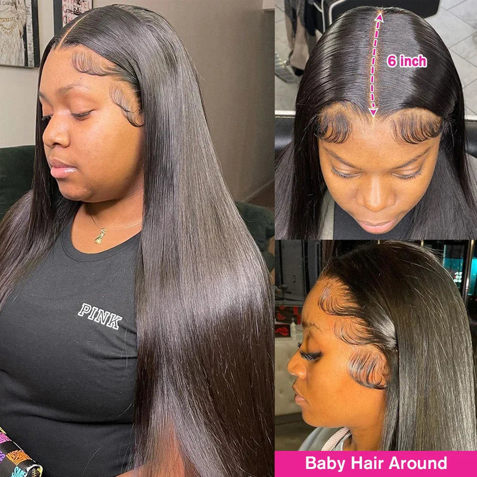 SHAYLA | Straight HD Transparent 13x6 Lace Front Wig 100% Raw Human