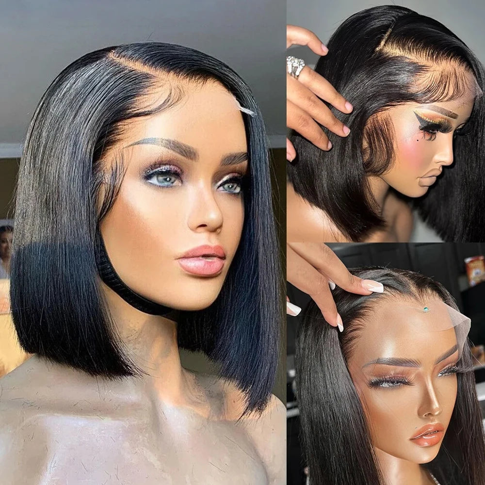 MUSA | Bob Lace Front Wig Human Hair Straight 180%