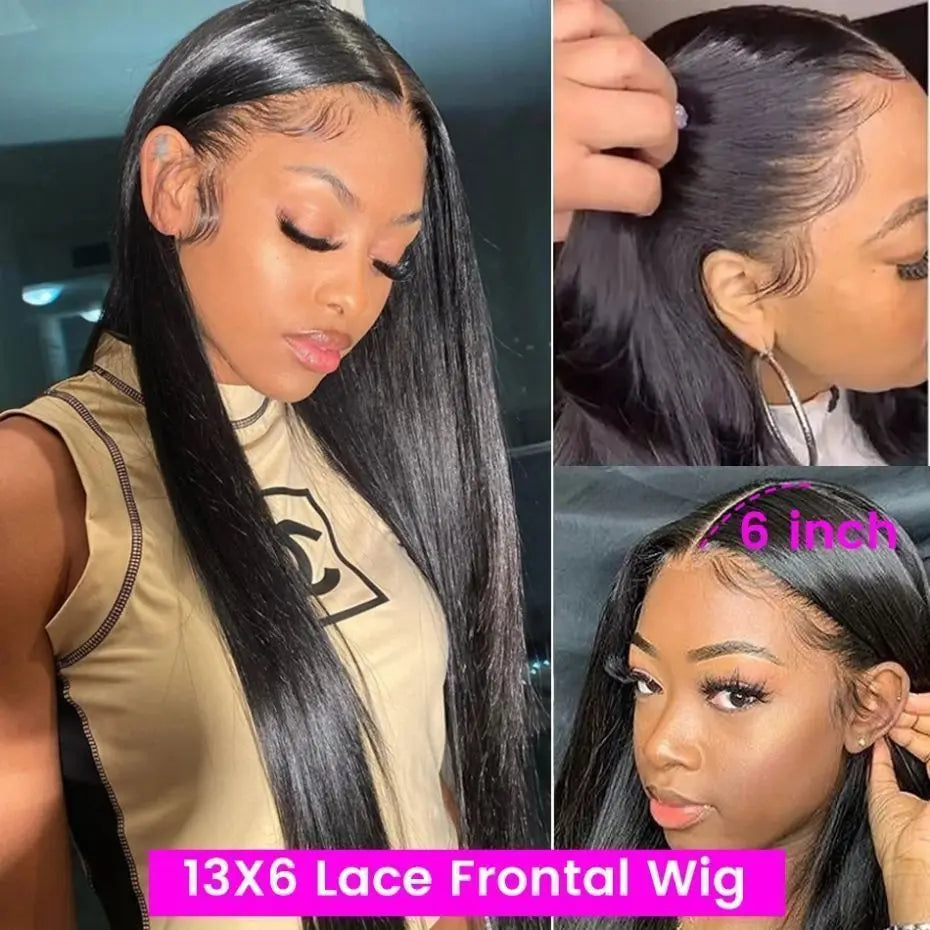 LARIZA | 360 Full Lace Frontal Wig Human Hair Straight Glueless 13x4 13x6 HD