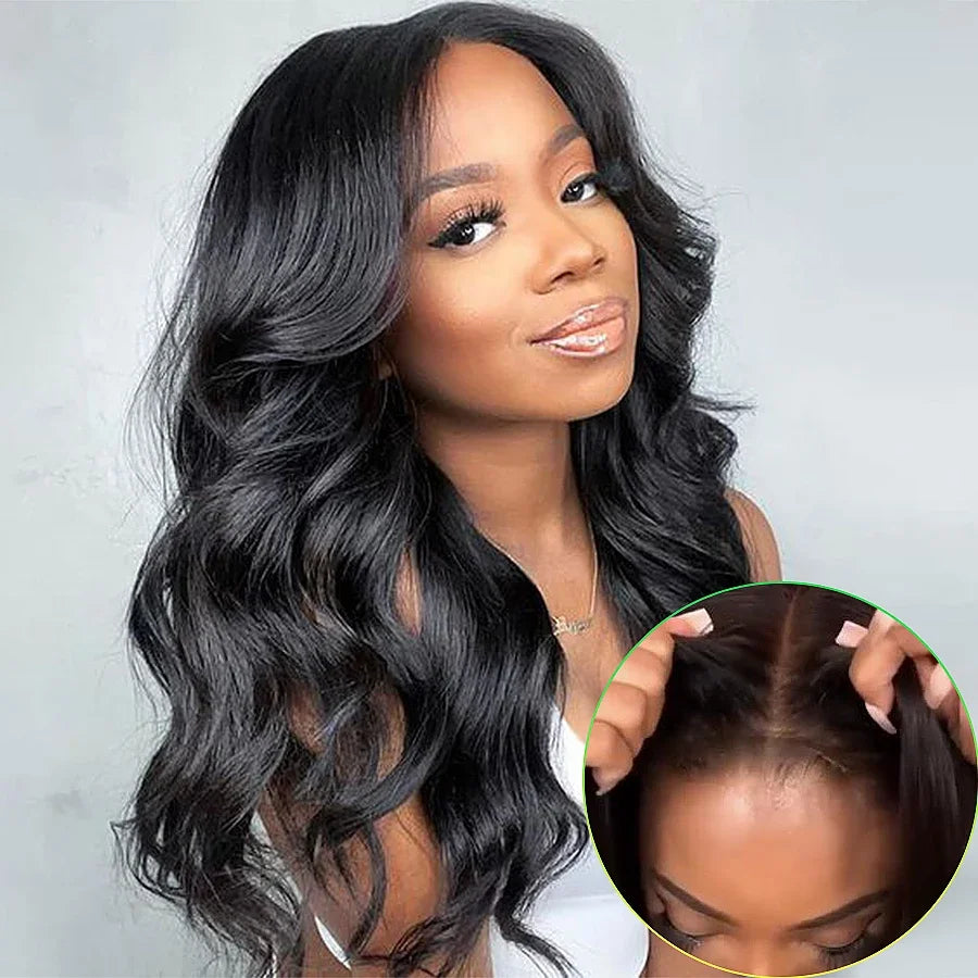 BRUNA | 6x4 Lace closure Wig Body Wave Human Hair No Glue